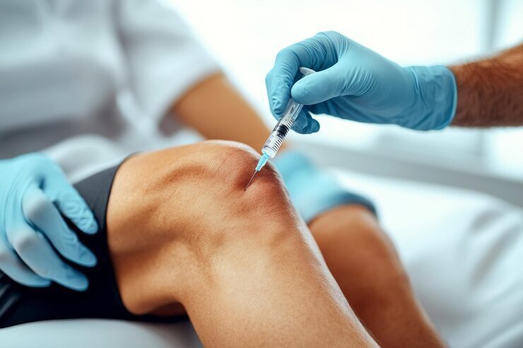 PRP injection therapy for knee joint pain